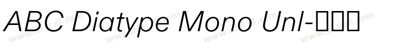 ABC Diatype Mono Unl字体转换
